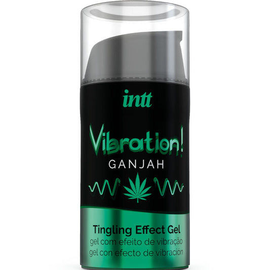 INTT – KRAFTVOLLES INTIMSTIMULIERENDES FLÜSSIGES VIBRATIONSGEL CANNABIS 15ML