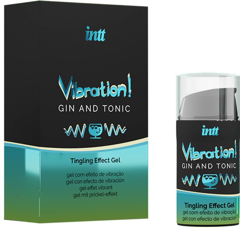 INTT – KRAFTVOLLES INTIMSTIMULIERENDES FLÜSSIGES VIBRATOR-GEL GIN &amp; TONIC 15 ml