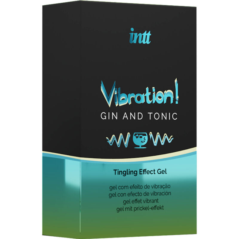 INTT – KRAFTVOLLES INTIMSTIMULIERENDES FLÜSSIGES VIBRATOR-GEL GIN &amp; TONIC 15 ml