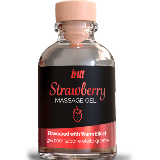 INTT MASSAGE &amp; ORALSEX - MASSAGEGEL MIT HEISSEM EFFEKT UND ERDBEERENGESCHMACK