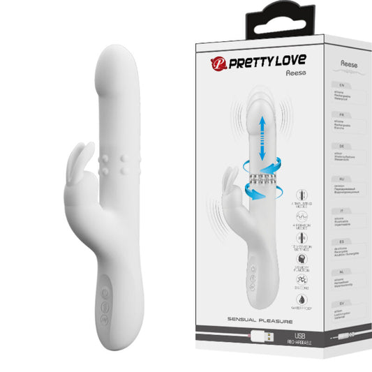 PRETTY LOVE - REESE VIBRATOR MIT SILBERNER ROTATION