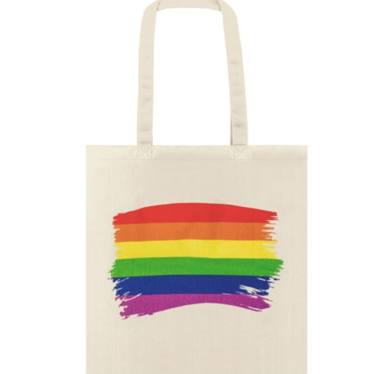 PRIDE - BORSA IN COTONE CON BANDIERA LGBT