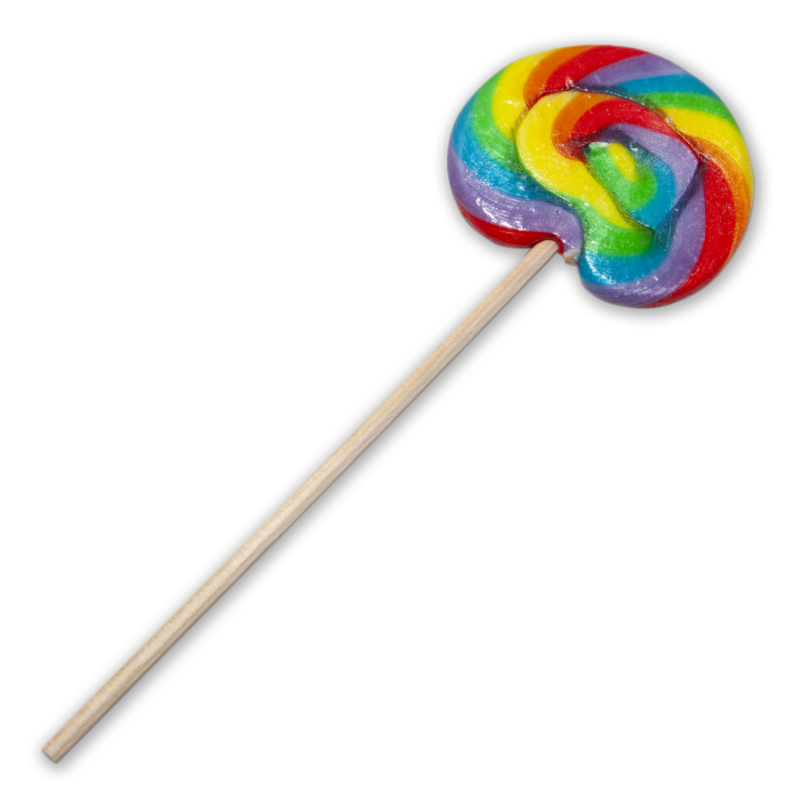 PRIDE - LECCA-LECCA ROTONDO PICCOLO CON BANDIERA LGBT /it/it/pt/it/fr/it/