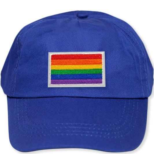 PRIDE - CAPPELLINO BLU CON BANDIERA LGBT