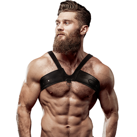 FETISH SUBMISSIVE ATTITUDE - MEN'S BRIGADE ECO-LEATHER CHEST HARNESS