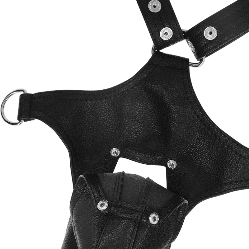 FETISH SUBMISSIVE ATTITUDE - MEN'S V-SHAPED ECO-LEATHER HARNESS