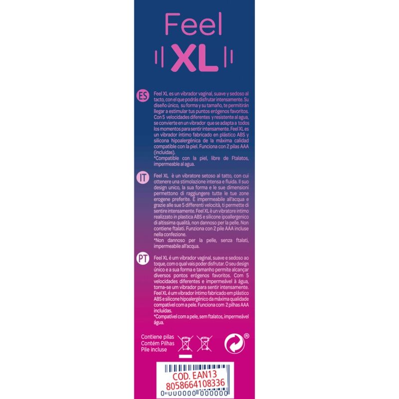 CONTROLLO - FEEL XL PROIETTILE VIBRANTE