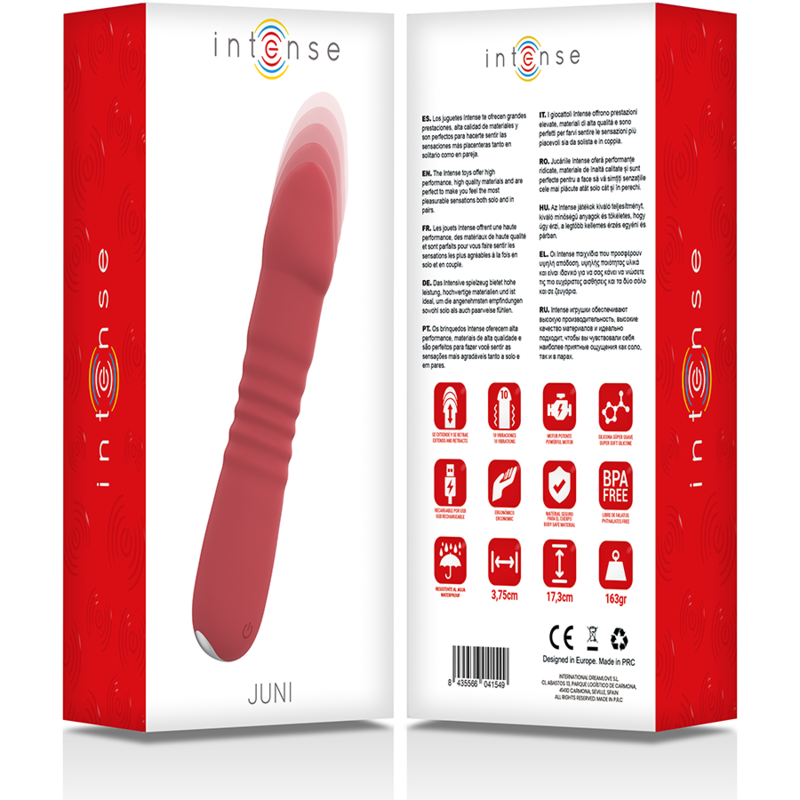 INTENSO - JUNI UP &amp; DOWN 10 VIBRAZIONI ROSSE