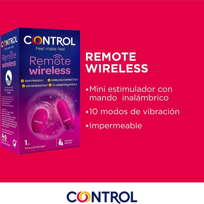 CONTROLLO - MASSAGGIATORE PERSONALE TELECOMANDO WIRELESS