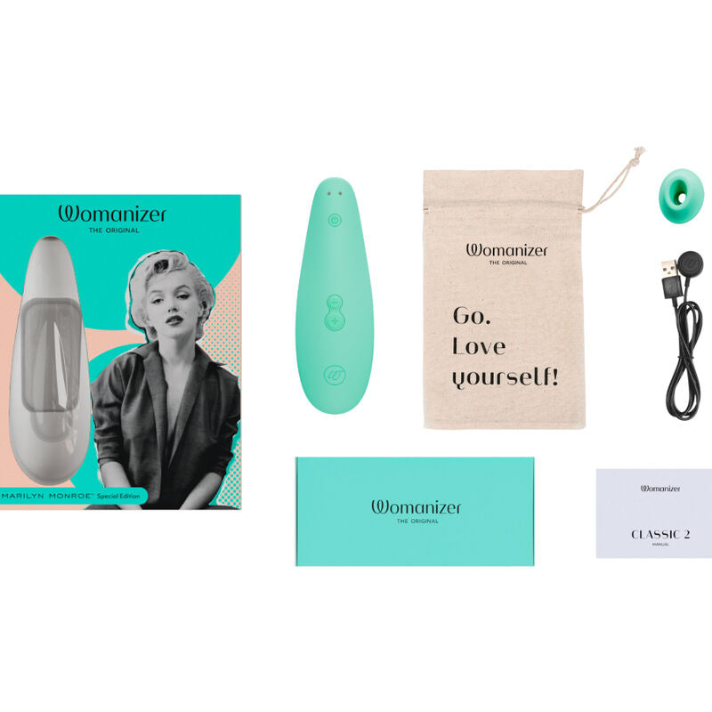 WOMANIZER - MARILYN MONROE CLASSIC 2 STIMOLATORE CLITORIDEO MENTA