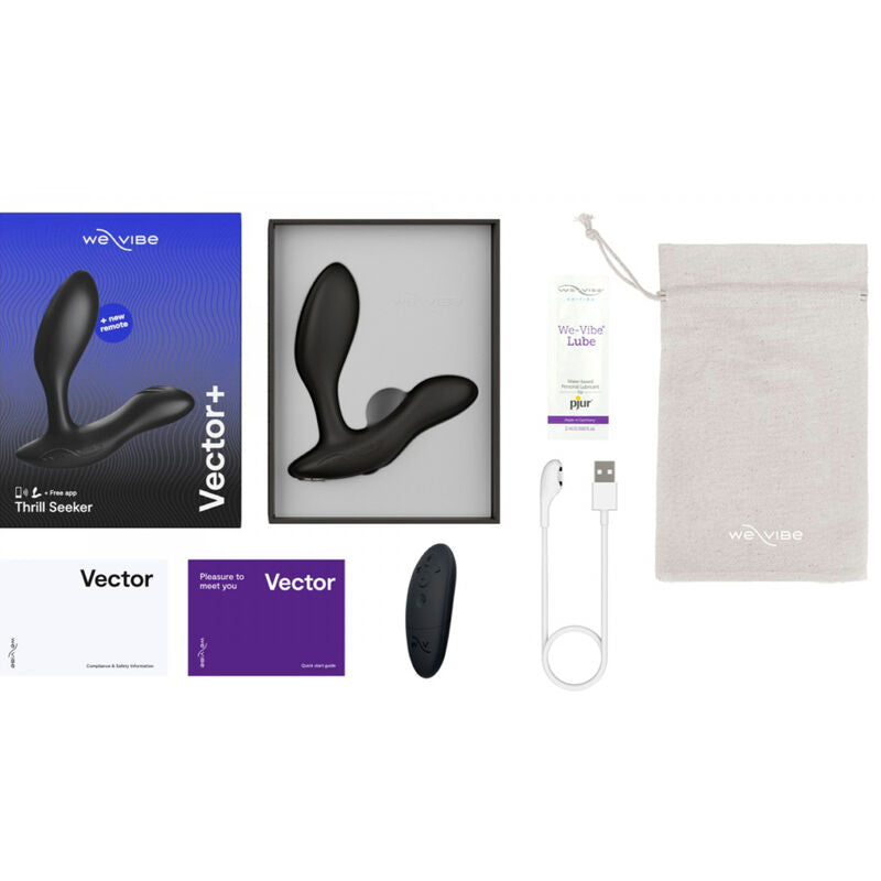 WE-VIBE - VECTOR+ SCHWARZER PROSTATAMASSAGEGERÄT