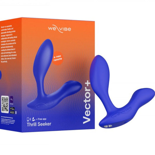 WE-VIBE - VECTOR+ BLAUER PROSTATAMASSAGEGERÄT