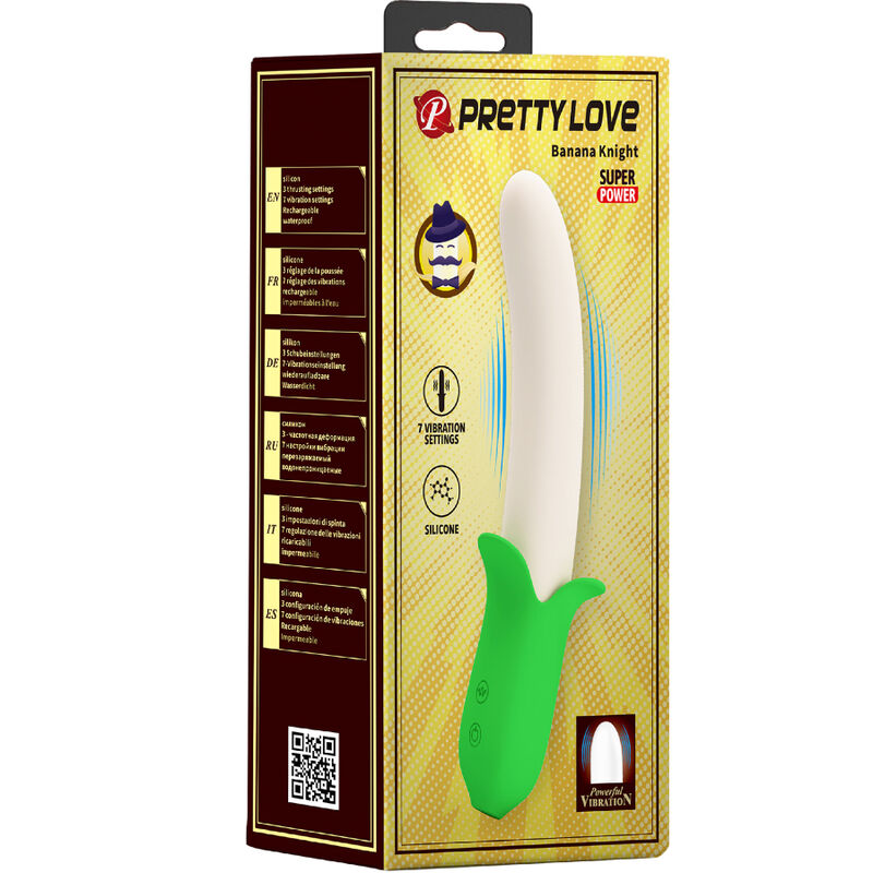 PRETTY LOVE - BANANA KNIGHT SUPER POTERE 7 VIBRAZIONI IN SILICONE