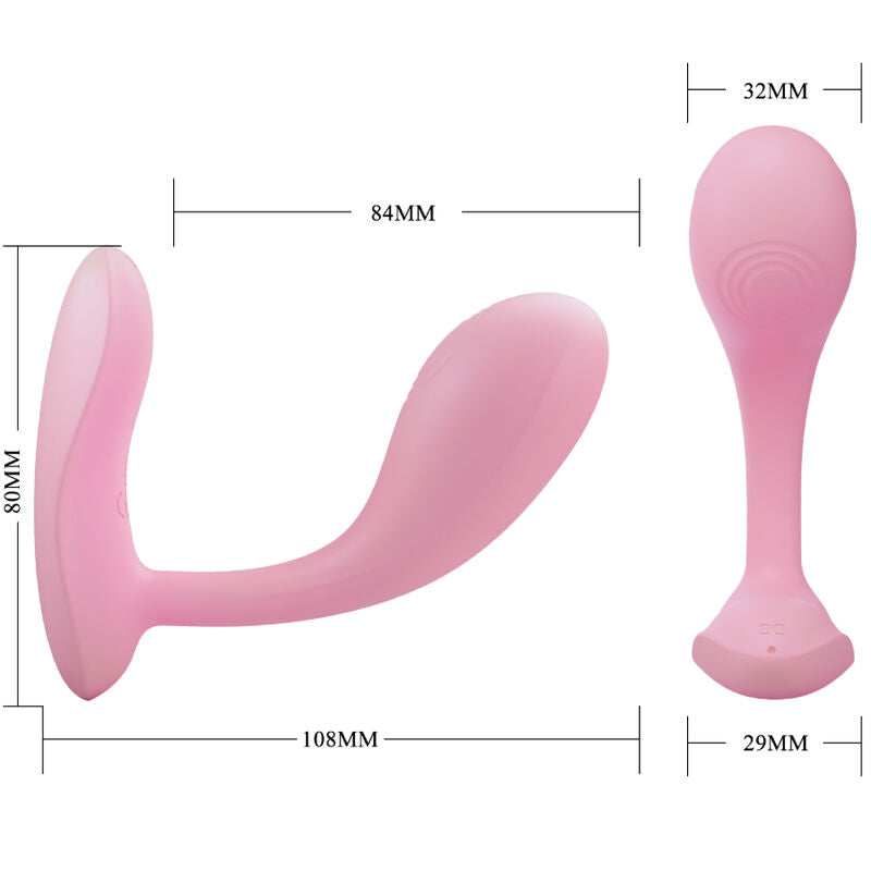 PRETTY LOVE - BAIRD G-SPOT 12 VIBRATIONEN WIEDERAUFLADBAR ROSA APP