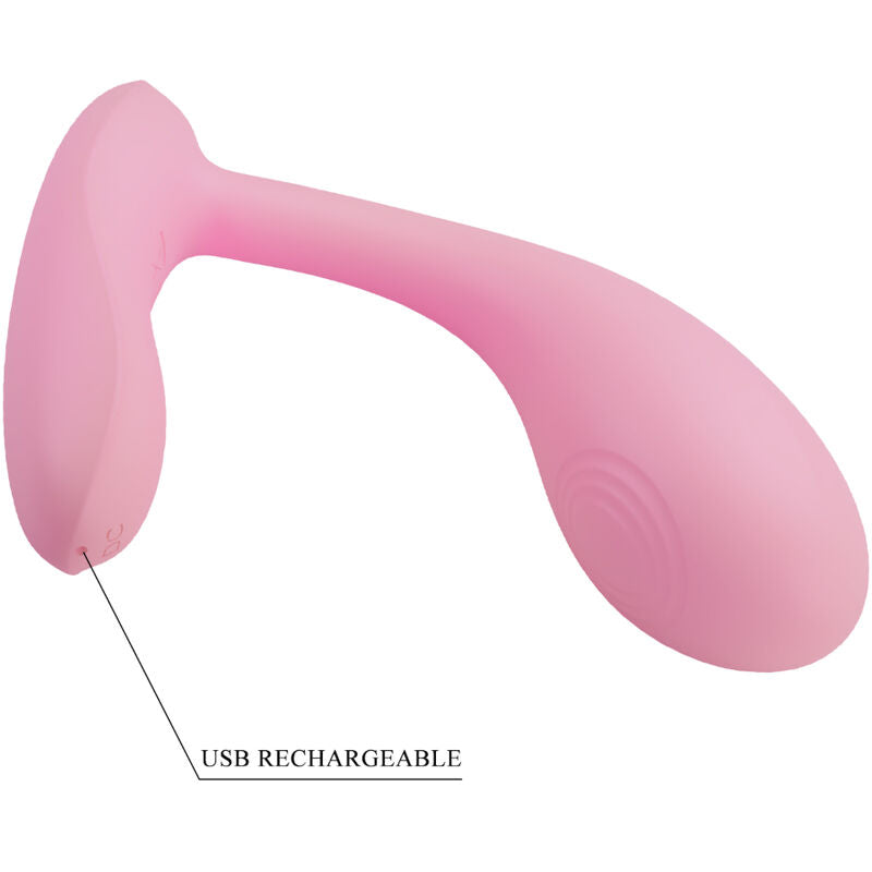 PRETTY LOVE - BAIRD G-SPOT 12 VIBRATIONEN WIEDERAUFLADBAR ROSA APP