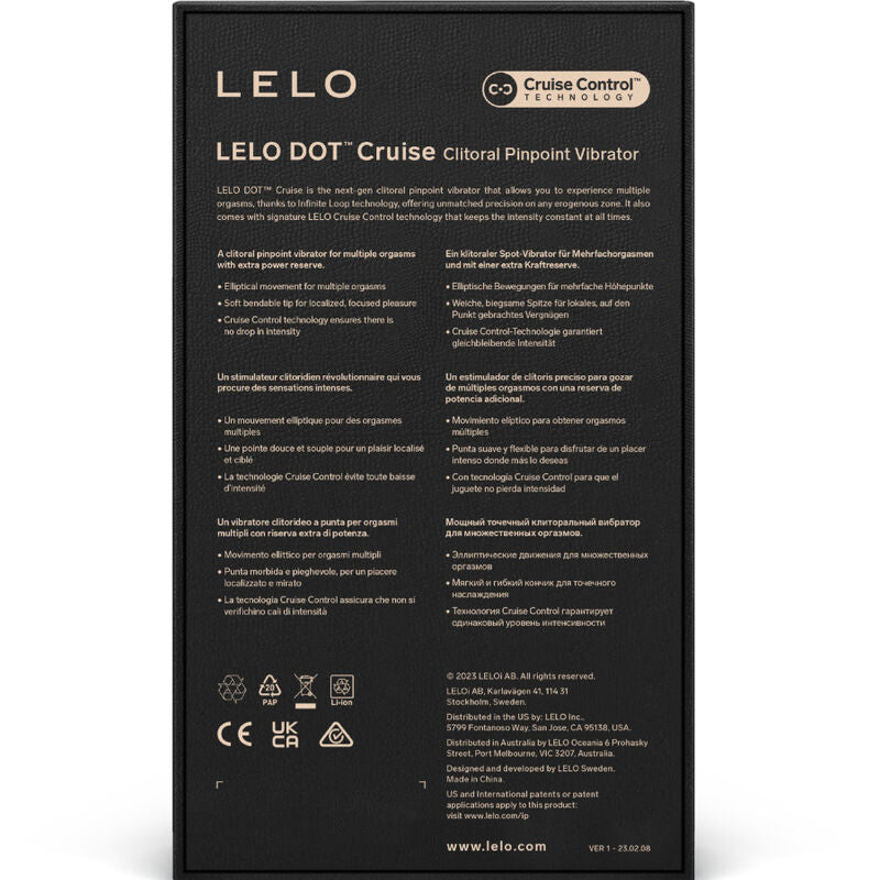 LELO - DOT CRUISE STIMOLATORE PER CLITORIDE GIALLO