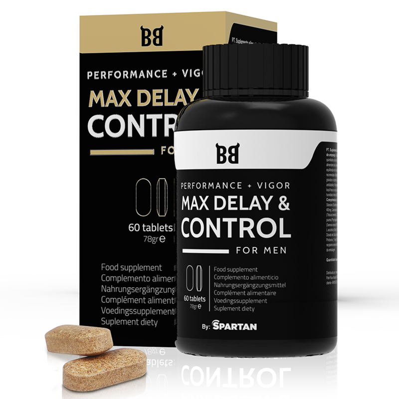 BLACK BULL - MAXIMALE DELAY &amp; CONTROL MAXIMALE LEISTUNG FÜR MÄNNER 60 KAPSELN