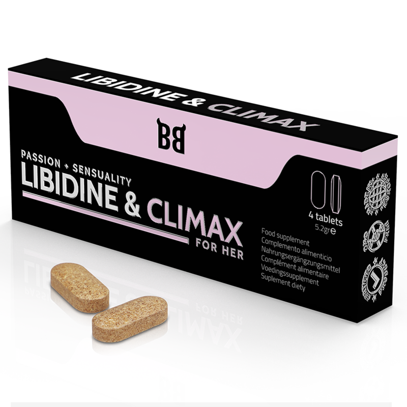 BLACK BULL - LIBIDINE &amp; CLIMAX STEIGERUNG L BIDO FÜR FRAUEN 4 KAPSELN