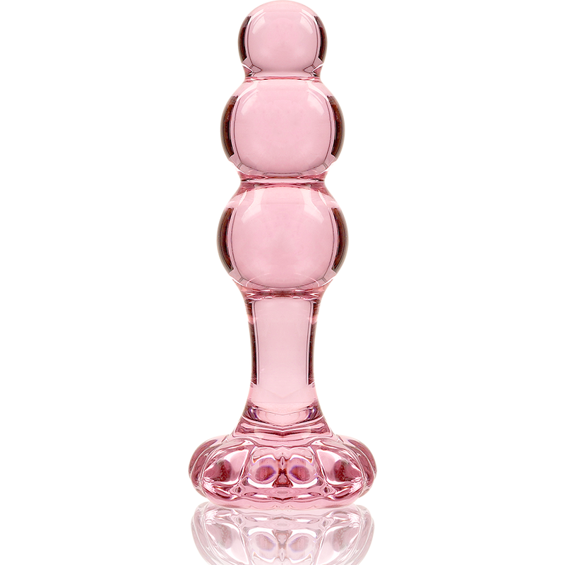 NEBULA SERIES BY IBIZA - MODEL 1 ANAL PLUG BOROSILICATE GLASS CLEAR 10.5 CM -O- 3 CM