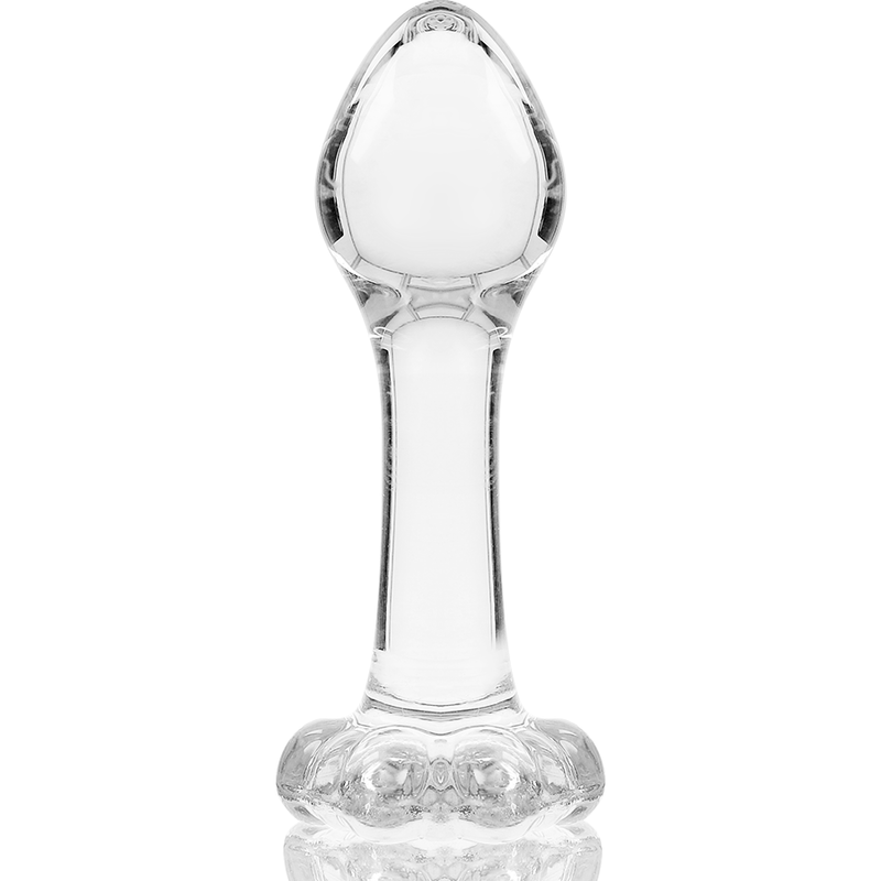 SERIE NEBULA BY IBIZA - MODELLO 2 TAPPO ANALE VETRO BOROSILICATO TRASPARENTE 11 CM -O- 3,5 CM