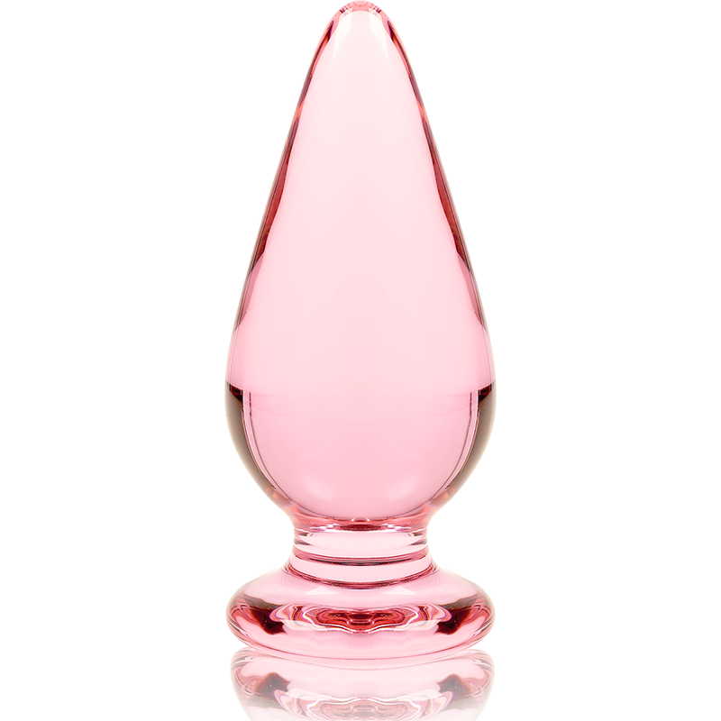 NEBULA SERIES BY IBIZA - MODEL 4 ANAL PLUG BOROSILICATE GLASS CLEAR 11 CM -O- 5 CM