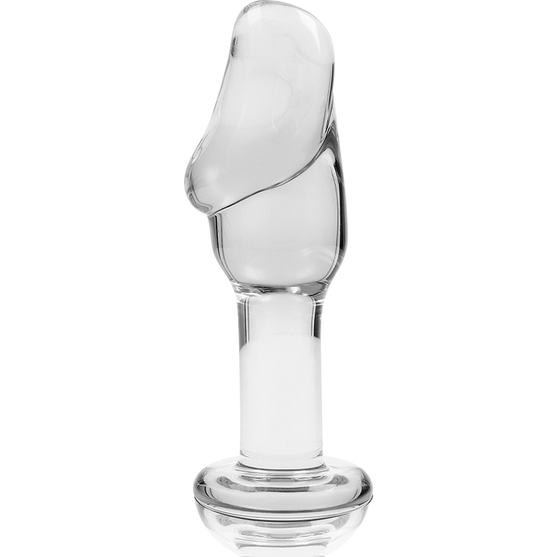 NEBULA SERIE VON IBIZA - MODELL 6 ANAL PLUG BOROSILIKATGLAS KLAR 12,5 CM -O- 4 CM