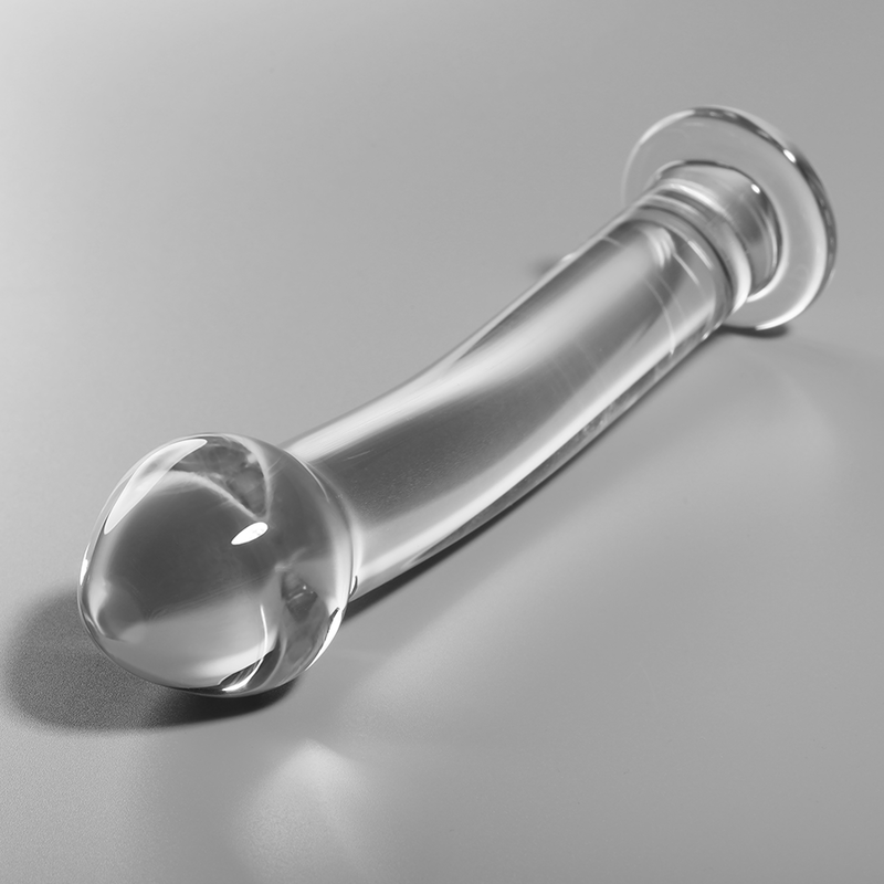 SERIE NEBULA BY IBIZA - MODELLO 11 DILDO VETRO BOROSILICATO TRASPARENTE 16 CM -O- 3 CM