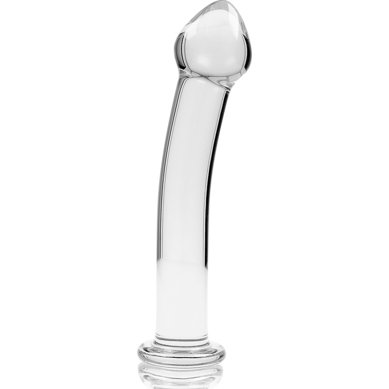 SERIE NEBULA BY IBIZA - MODELLO 11 DILDO VETRO BOROSILICATO TRASPARENTE 16 CM -O- 3 CM