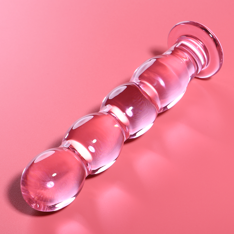 NEBULA SERIES BY IBIZA - MODEL 10 DILDO BOROSILICATE GLASS CLEAR 16.5 CM -O- 3.5 CM