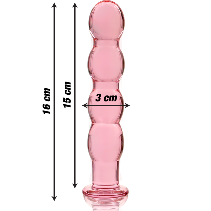 NEBULA SERIE VON IBIZA - MODELL 10 DILDO BOROSILIKATGLAS KLAR 16,5 CM -O- 3,5 CM