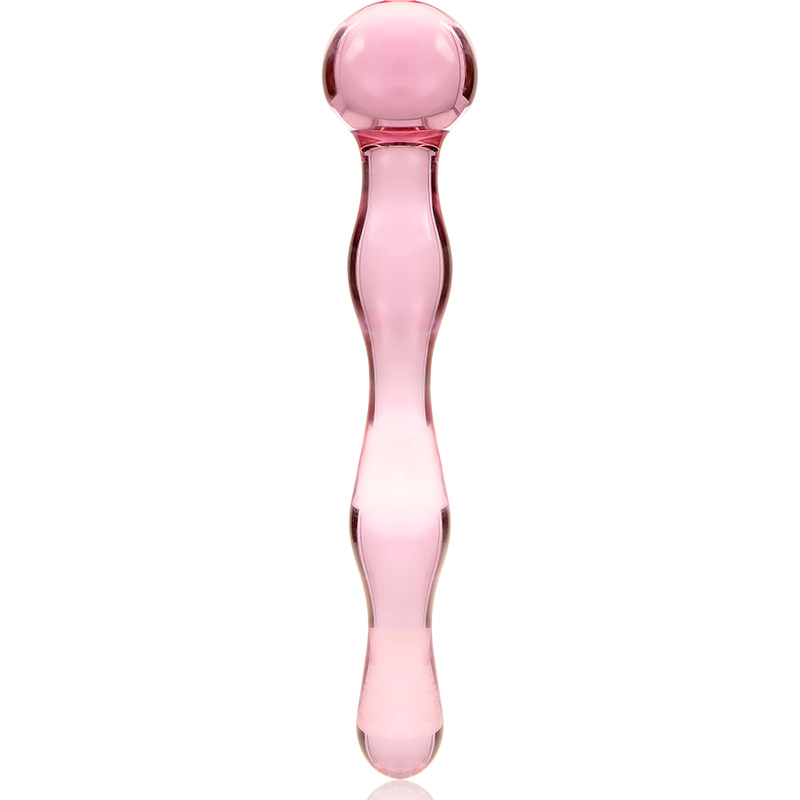 SERIE NEBULA BY IBIZA - MODELLO 13 DILDO VETRO BOROSILICATO TRASPARENTE 18 CM -O- 3,5 CM