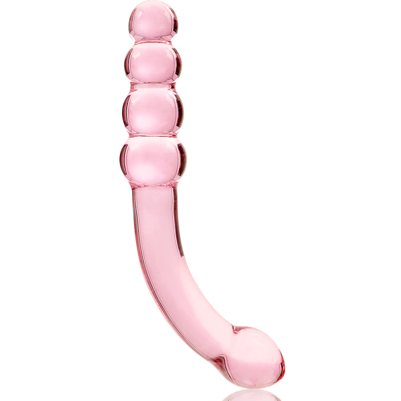 NEBULA SERIES BY IBIZA - MODEL 14 DILDO BOROSILICATE GLASS CLEAR 18.5 CM -O- 3 CM