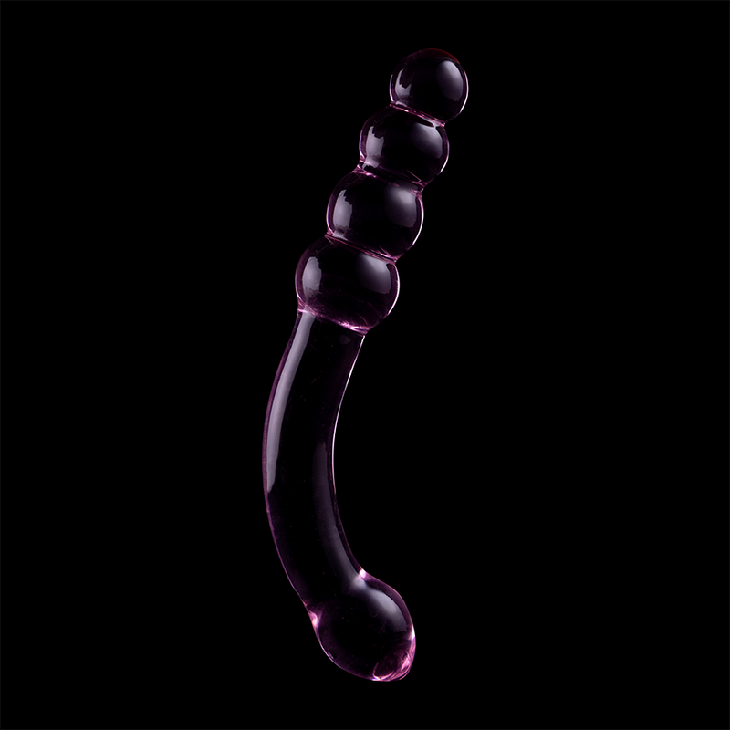 NEBULA SERIES BY IBIZA - MODEL 14 DILDO BOROSILICATE GLASS CLEAR 18.5 CM -O- 3 CM