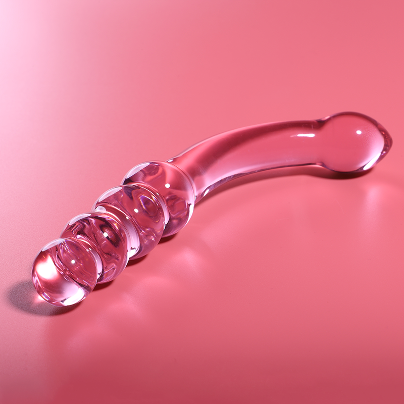 NEBULA SERIES BY IBIZA - MODEL 14 DILDO BOROSILICATE GLASS CLEAR 18.5 CM -O- 3 CM