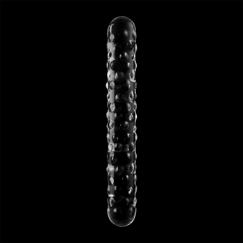 NEBULA SERIES BY IBIZA - MODEL 15 DILDO BOROSILICATE GLASS CLEAR 18.5 CM -O- 3 CM