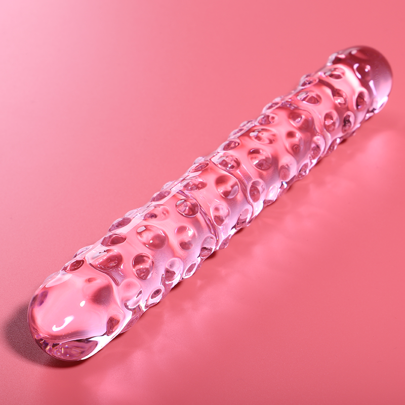 NEBULA SERIES BY IBIZA - MODEL 15 DILDO BOROSILICATE GLASS CLEAR 18.5 CM -O- 3 CM