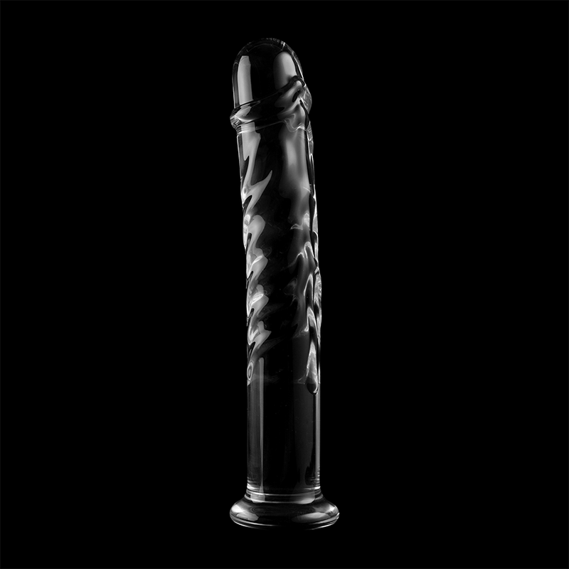 NEBULA SERIES BY IBIZA - MODEL 16 DILDO BOROSILICATE GLASS CLEAR 18.5 CM -O- 3 CM