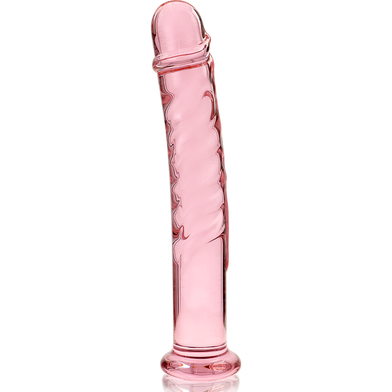 NEBULA SERIES BY IBIZA - MODEL 16 DILDO BOROSILICATE GLASS CLEAR 18.5 CM -O- 3 CM