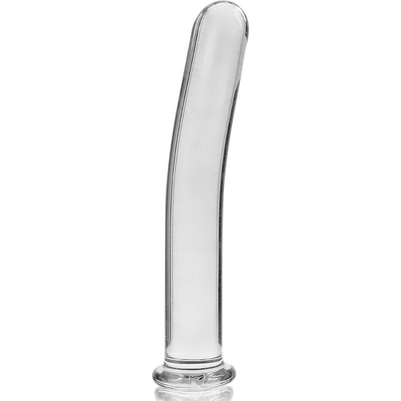 NEBULA SERIES BY IBIZA - MODEL 17 DILDO BOROSILICATE GLASS CLEAR 18.5 CM -O- 3 CM