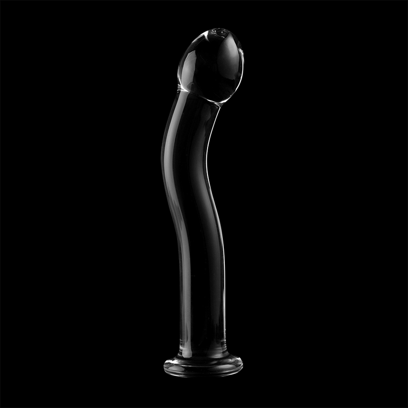 SERIE NEBULA BY IBIZA - MODELLO 18 DILDO VETRO BOROSILICATO TRASPARENTE 18,5 CM -O- 3,5 CM