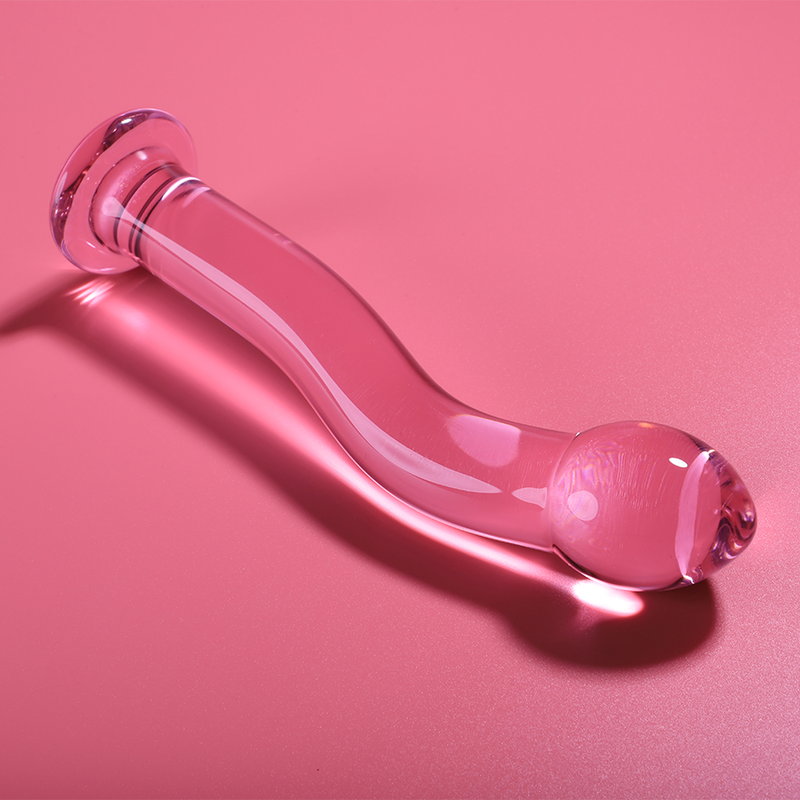 SERIE NEBULA BY IBIZA - MODELLO 18 DILDO VETRO BOROSILICATO TRASPARENTE 18,5 CM -O- 3,5 CM