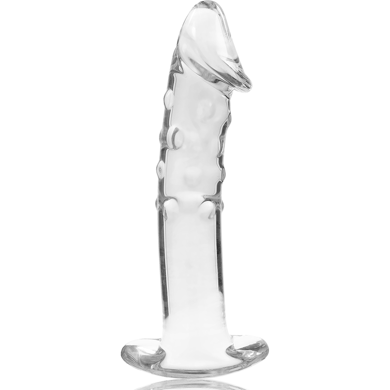 NEBULA SERIES BY IBIZA - MODEL 19 DILDO BOROSILICATE GLASS CLEAR 18.5 CM -O- 4 CM