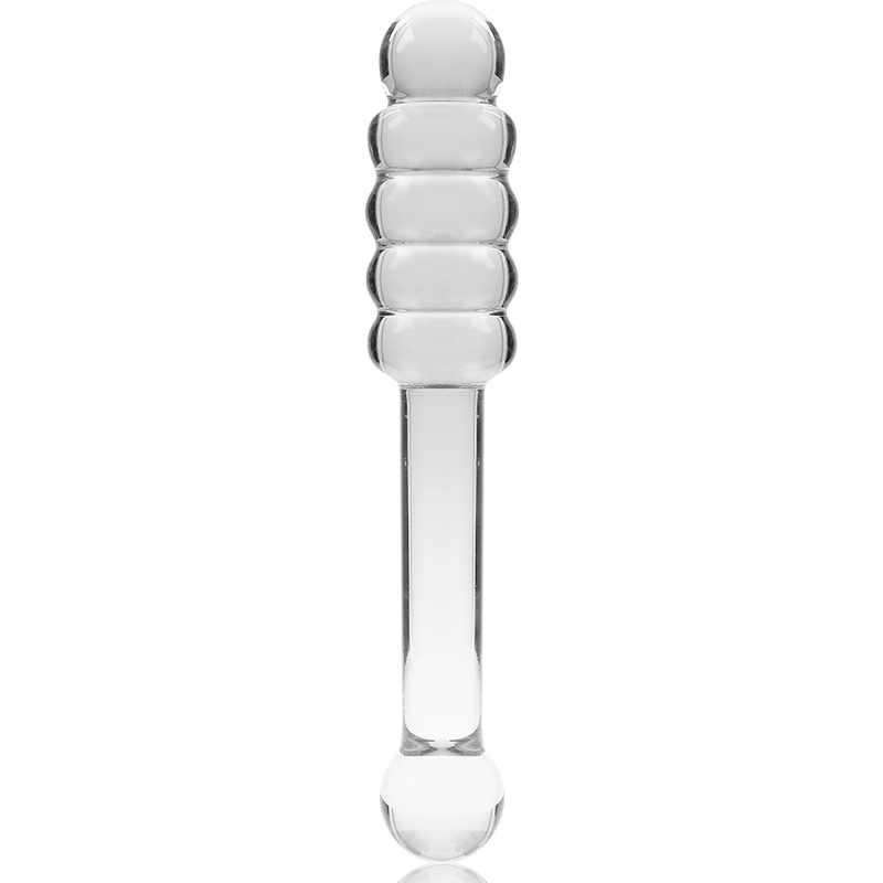 SERIE NEBULA BY IBIZA - MODELLO 20 DILDO VETRO BOROSILICATO TRASPARENTE 20,5 CM -O- 3 CM