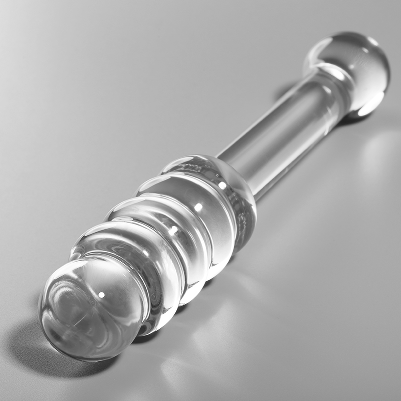 SERIE NEBULA BY IBIZA - MODELLO 20 DILDO VETRO BOROSILICATO TRASPARENTE 20,5 CM -O- 3 CM