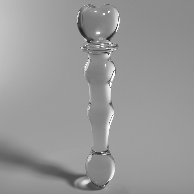 SERIE NEBULA BY IBIZA - MODELLO 21 DILDO VETRO BOROSILICATO TRASPARENTE 20,5 CM -O- 3,5 CM