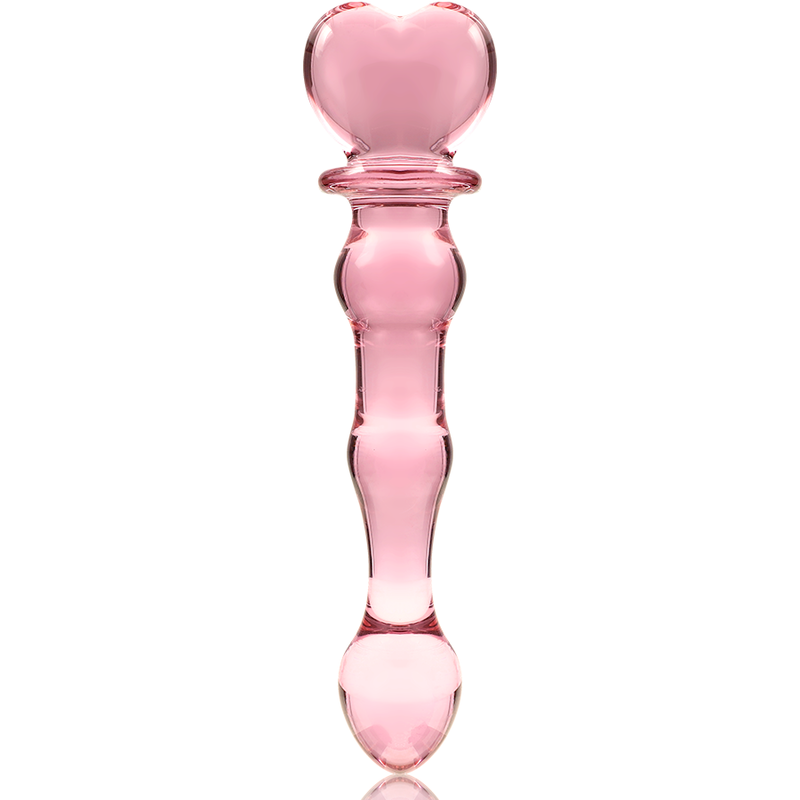 NEBULA SERIES BY IBIZA - MODEL 21 DILDO BOROSILICATE GLASS CLEAR 20.5 CM -O- 3.5 CM