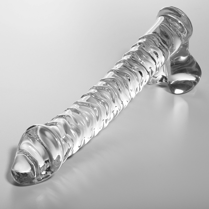 NEBULA SERIE VON IBIZA - MODELL 23 DILDO BOROSILIKATGLAS KLAR 21,5 CM -O- 4 CM