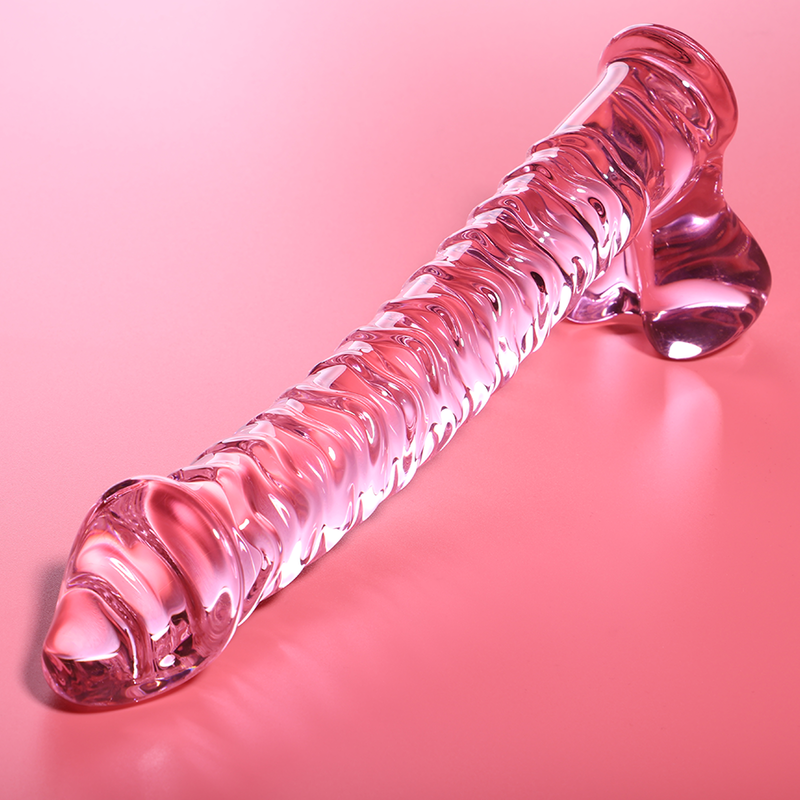 NEBULA SERIE VON IBIZA - MODELL 23 DILDO BOROSILIKATGLAS KLAR 21,5 CM -O- 4 CM