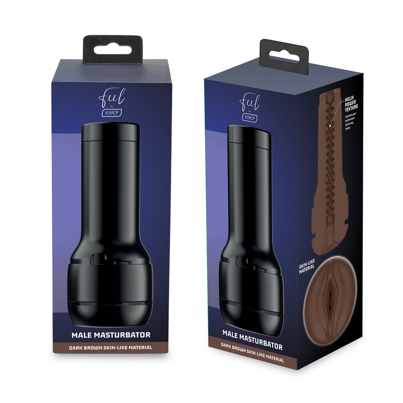 KIIROO - FEEL STROKER MASTURBATOR-STIMULATOR - DUNKELBRAUN 