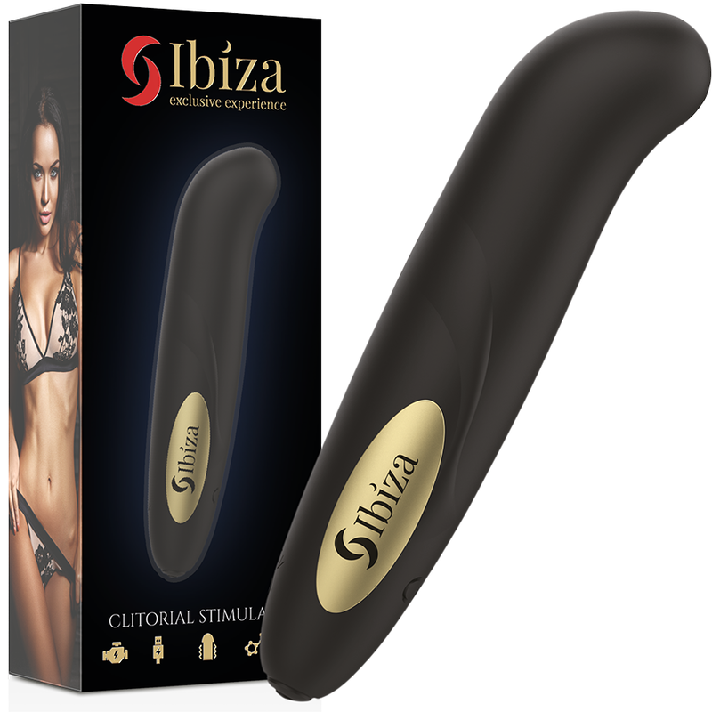 IBIZA - CLIT STIMULATOR USB-LADEGERÄT 10 VIBRATIONSMODI GOLDEN 13 X 2,9